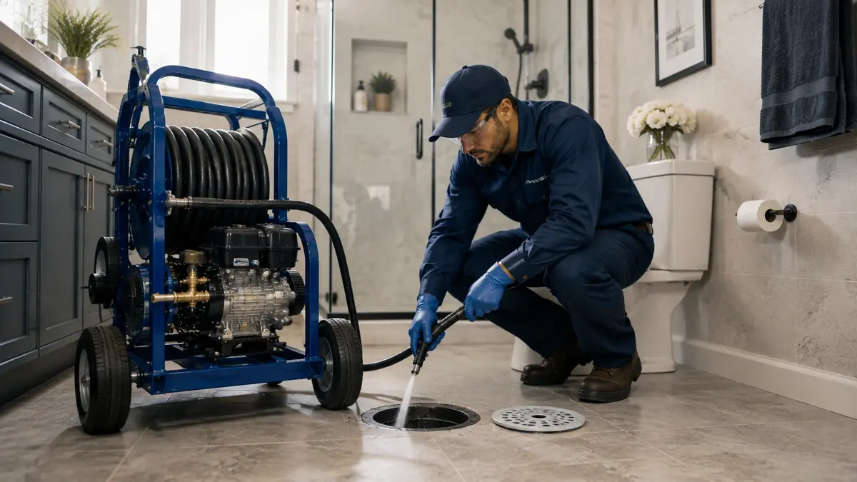 Bathroom Drain Hydro Jetting