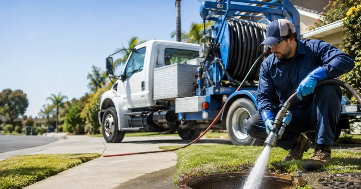 Hydro jet sewer cleaning California
