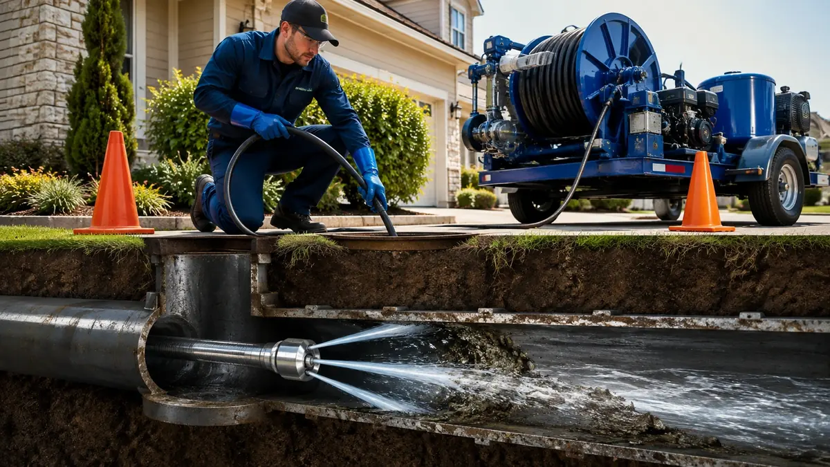 Main Sewer Line Hydro Jet Cleaning
