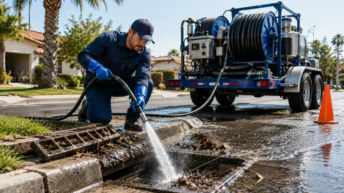 Storm Drain Hydro Jet Cleaning