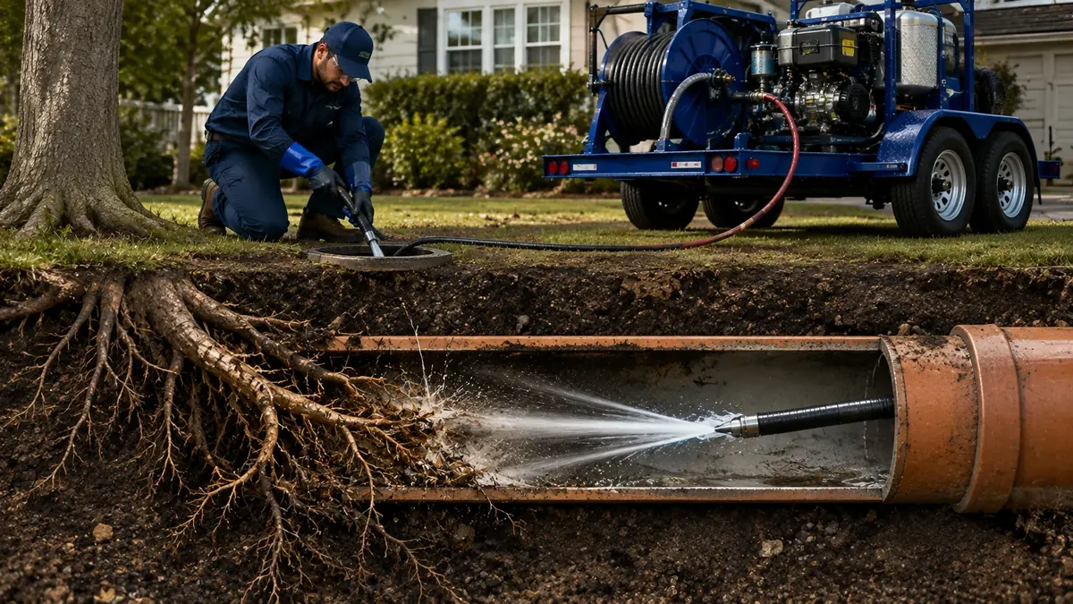 Tree Root Removal with Hydro Jetting
